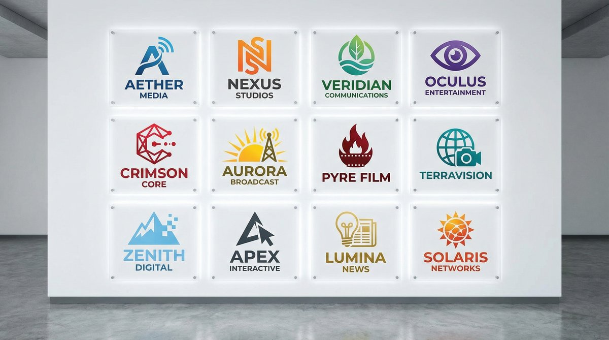 国产主播在线观看合作传媒品牌Logo墙